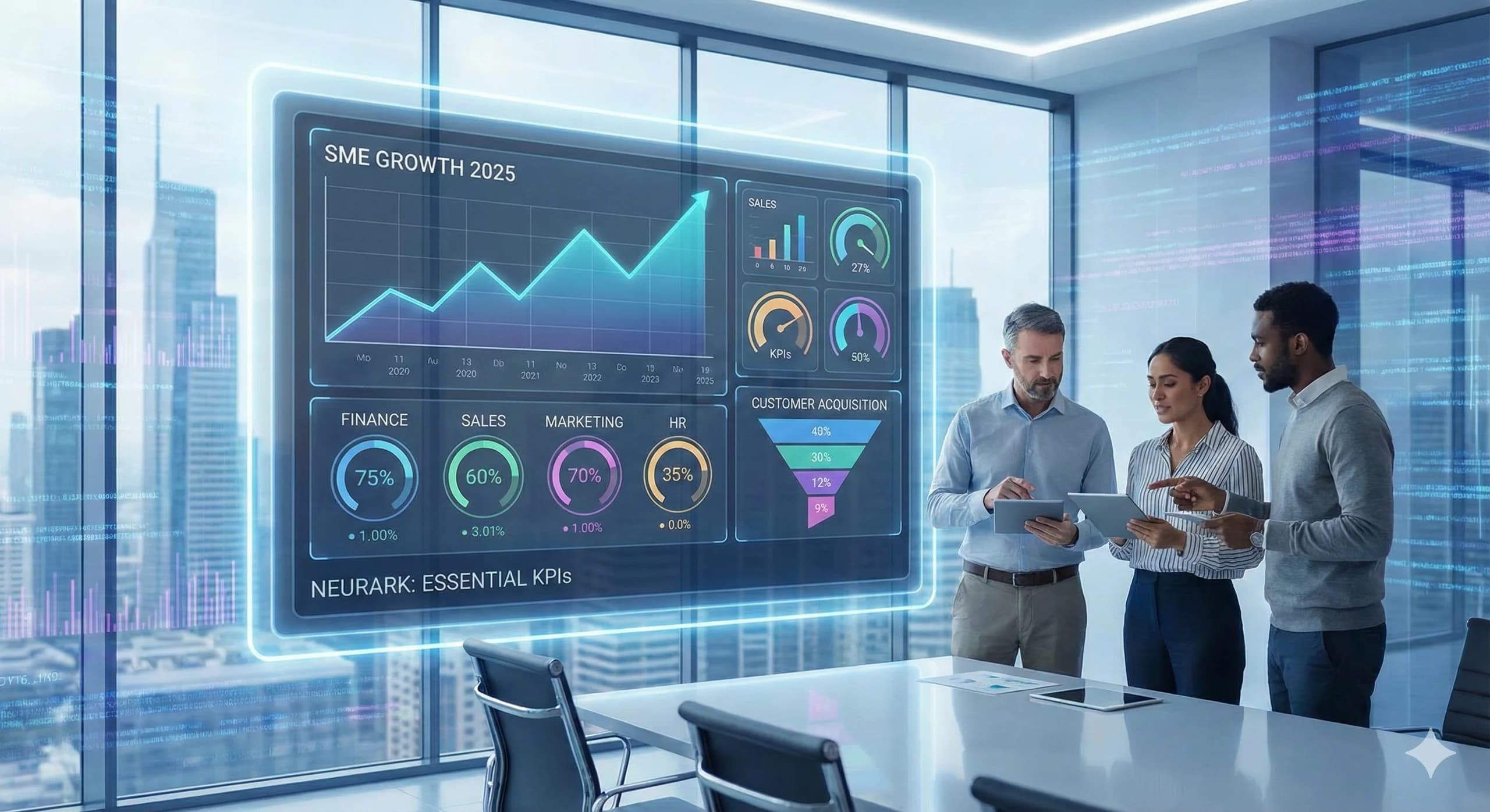 Tableau de bord Data Science avec KPIs essentiels pour piloter une PME - graphiques analytiques et indicateurs de performance